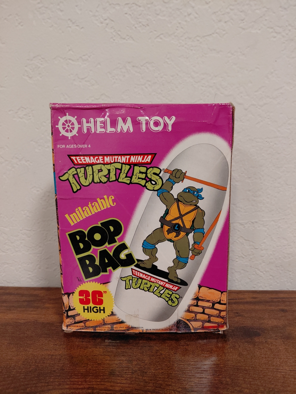 Helm Toy Teenage Mutant Ninja Turtles Inflatable Bop Bag - Pink